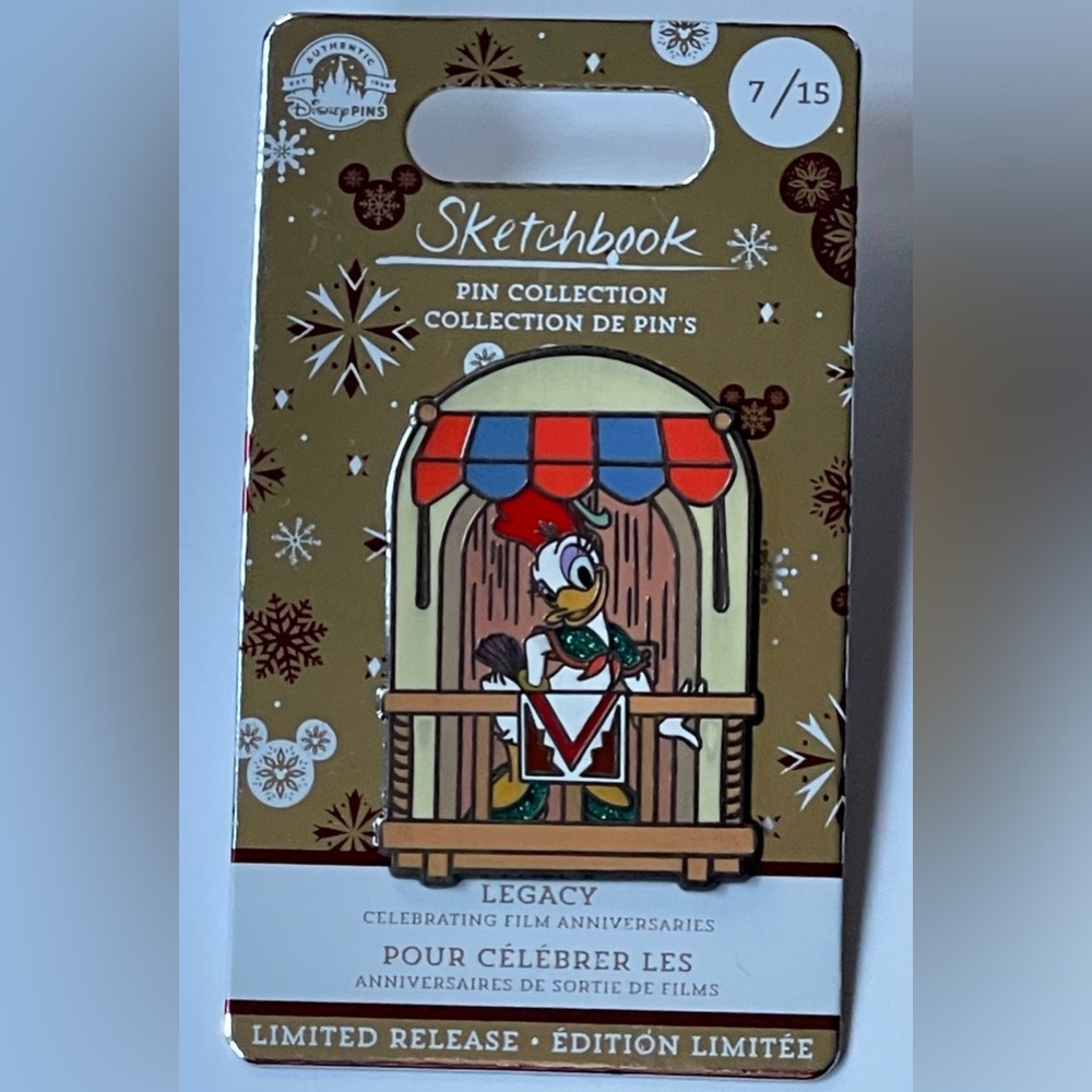 Daisy Duck Legacy Sketchbook Pin – Limited Release - New on card